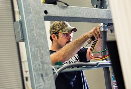 platform wiring in factory